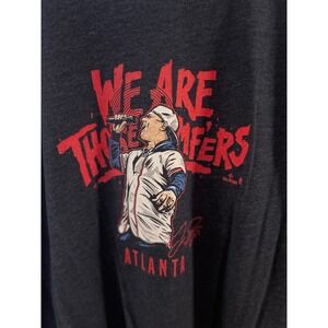 BreakingT Atlanta Braves T-Shirt Mens L Charcoal We Are Those MFers EUC